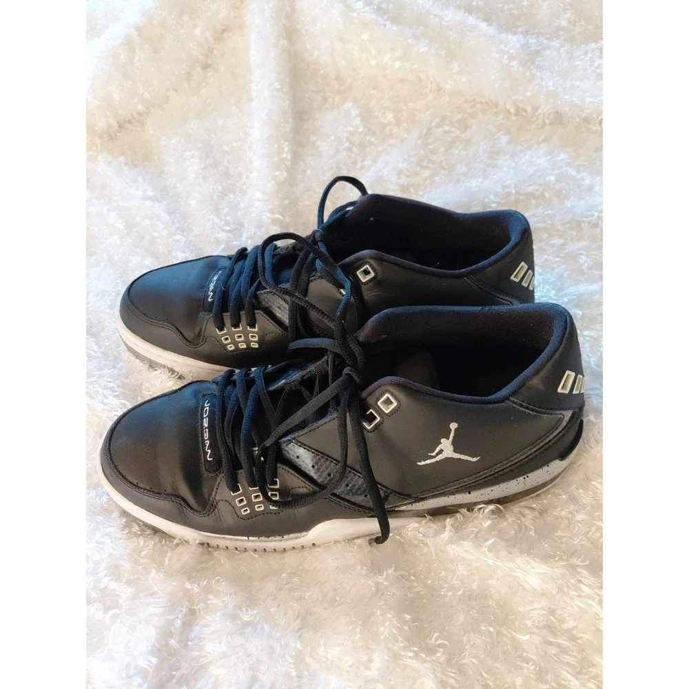 Air Jordan Flight 23 Black/White/Black Men's 12 Basketball Shoes 317820-011
